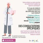 Flyer consultations dédiées aux soins somatiques