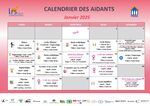 Calendrier des aidants 1er trimestre 2025