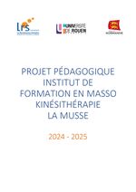 Projet pédagogique IFMK la Musse 2024-2025